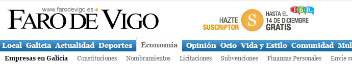 Notica en Faro de Vigo
